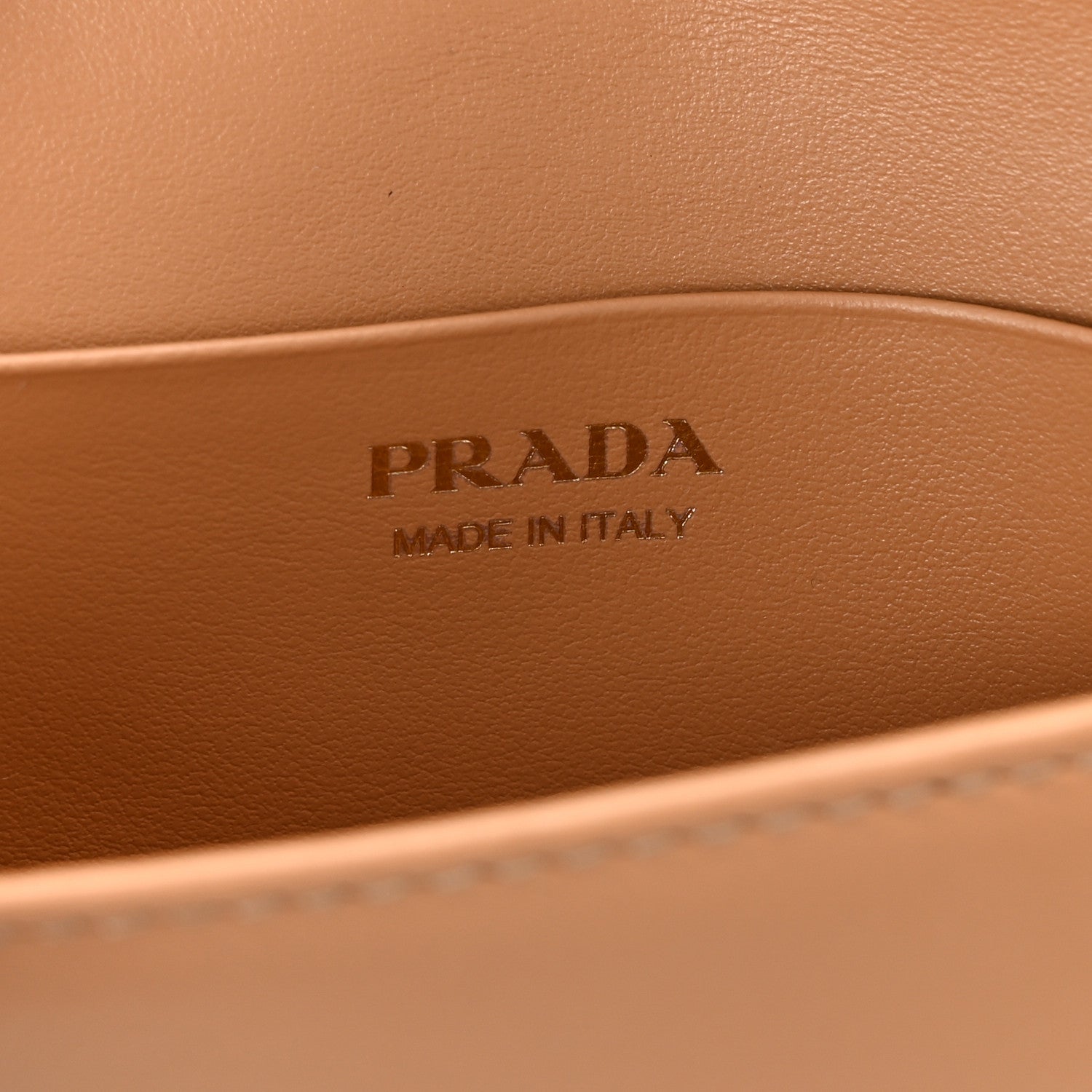 Prada Raffia Effect Crochet Metal Triangle Logo Card Holder Beige Khaki 6 of 10