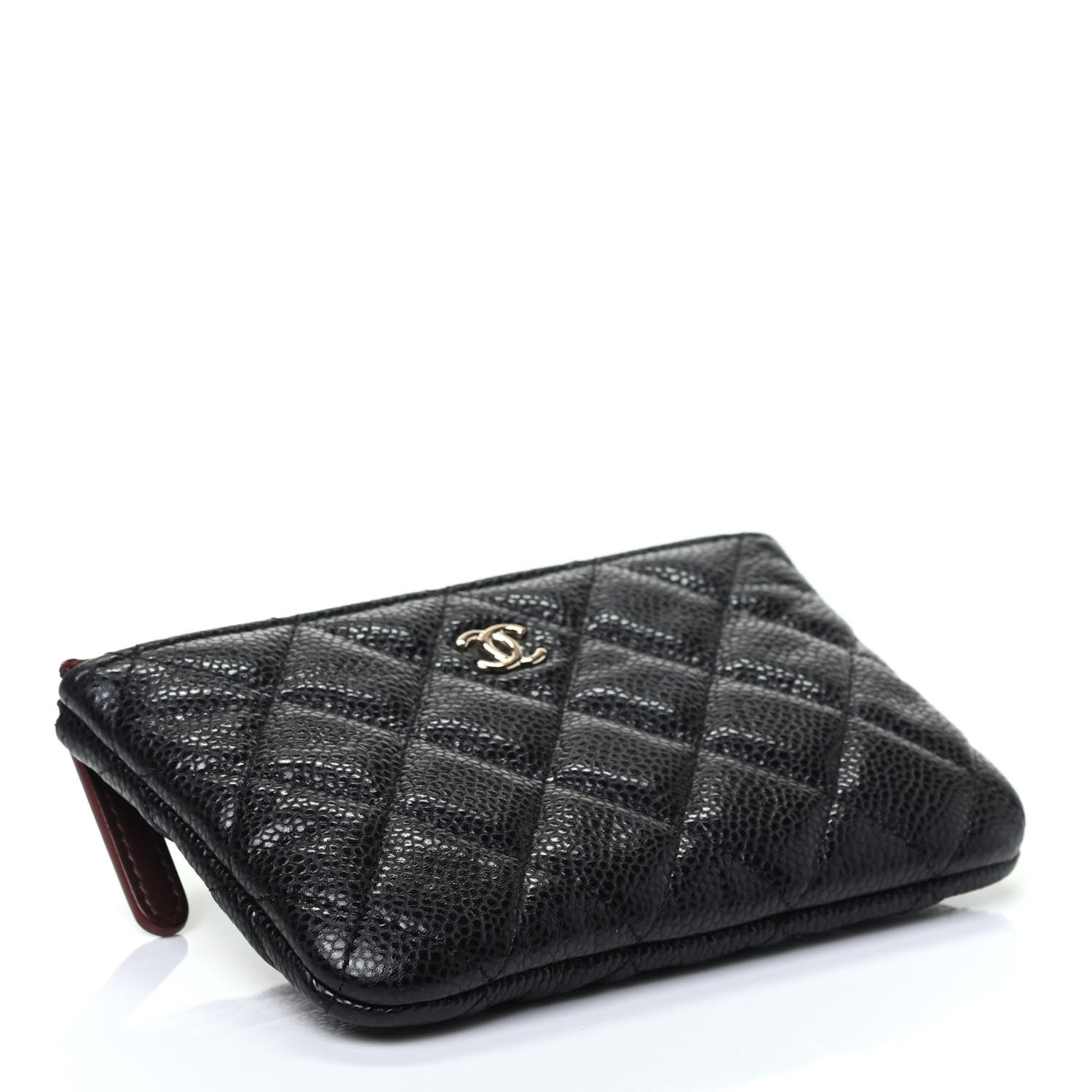 Chanel Caviar Quilted Small Cosmetic Case Black 4 of 7