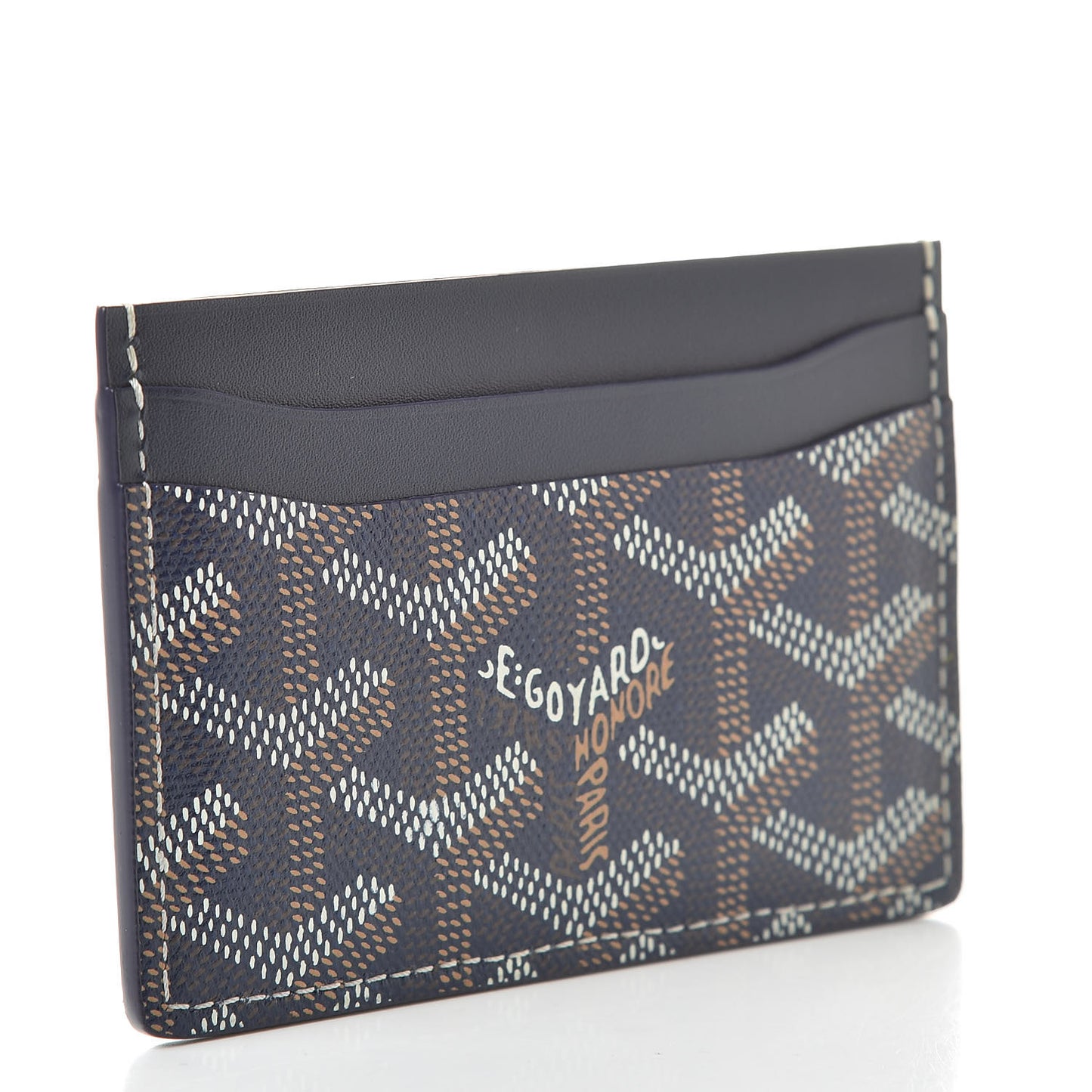Goyardine Saint Sulpice Card Holder Navy