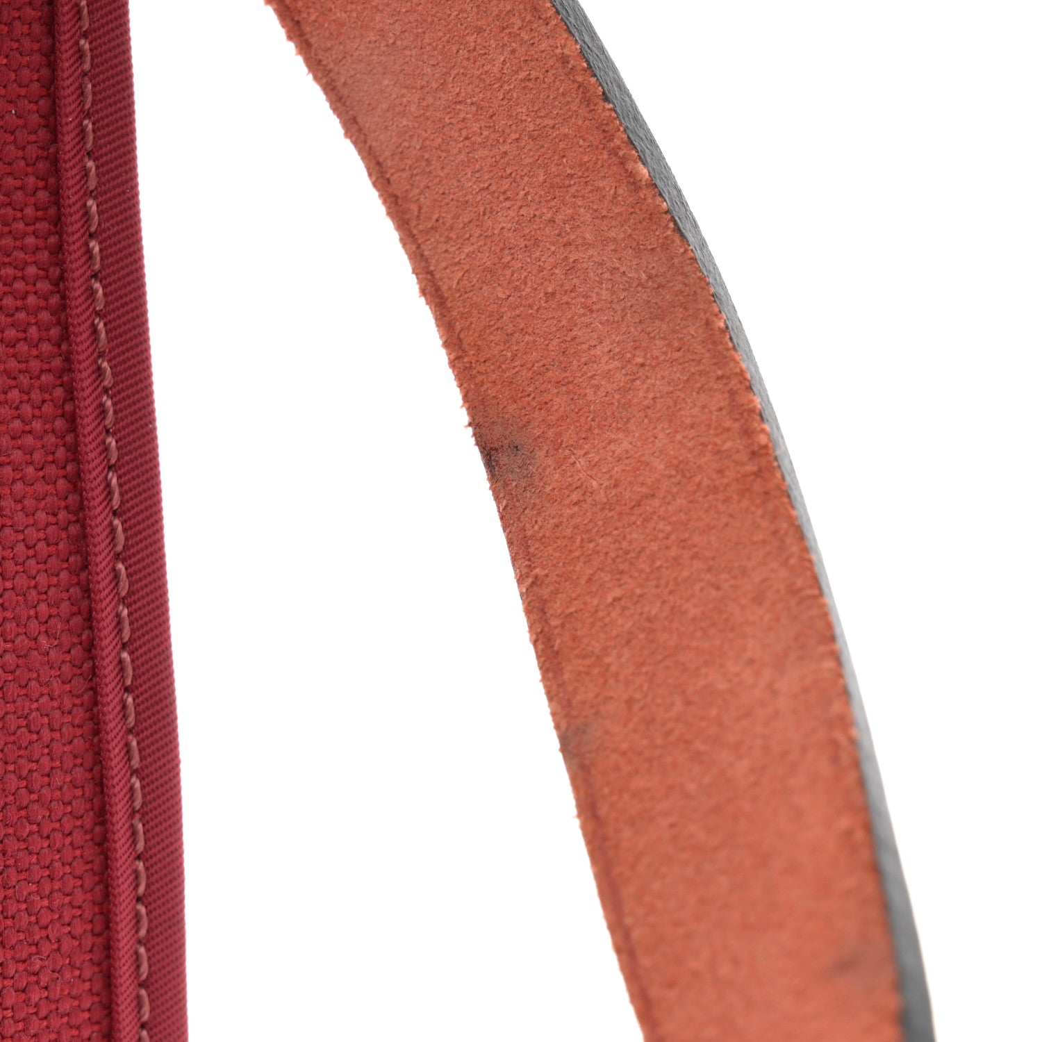 Hermes Vache Hunter Toile Herbag Zip 31 PM Rouge Grenat Rouge H 15 of 16