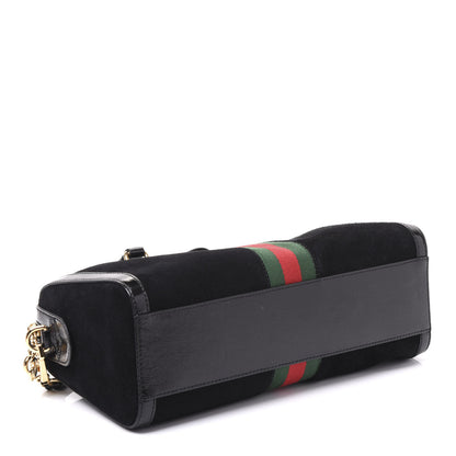 Gucci Suede Patent GG Web Medium Ophidia Boston Black 3 of 10