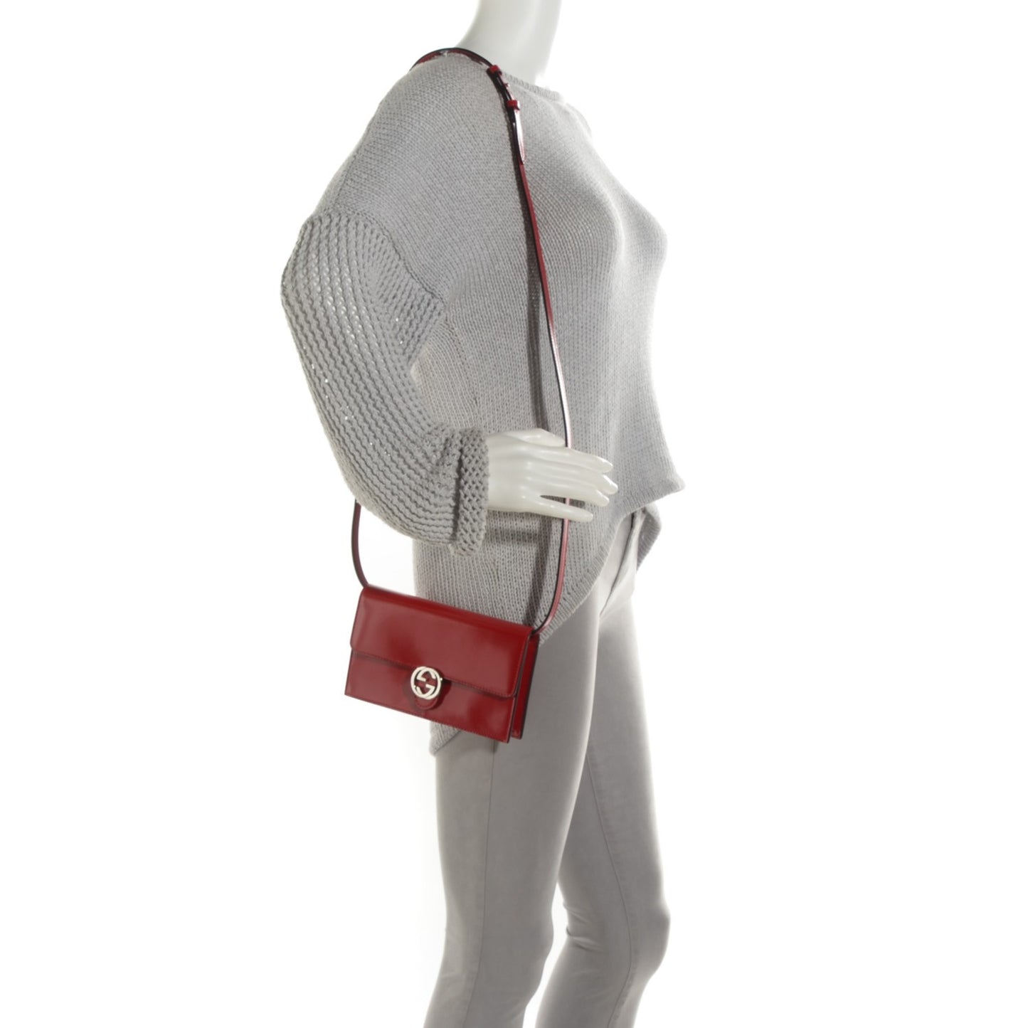 Shade Lux Calfskin Icon Wallet Hibiscus Red