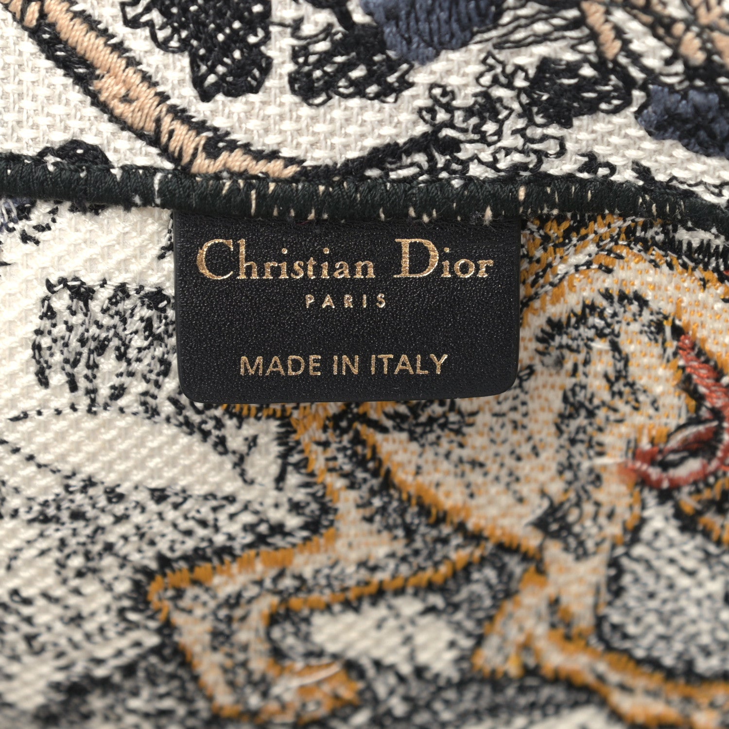 Christian Dior Canvas Embroidered Large Dioriviera Toile De Jouy Book Tote Multicolor 6 of 12