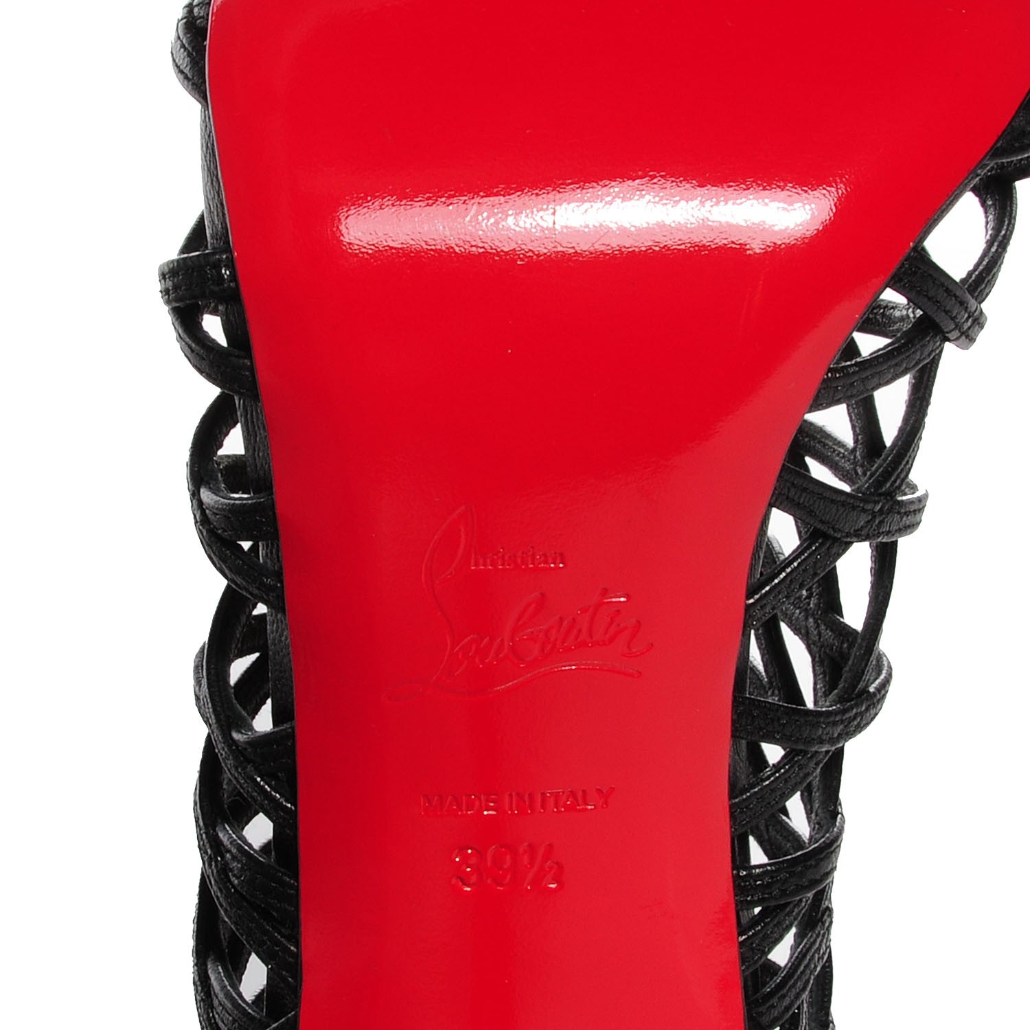 Christian Louboutin Kid Mille Cinque 100 Ankle Boots 39.5 Black 6 of 7