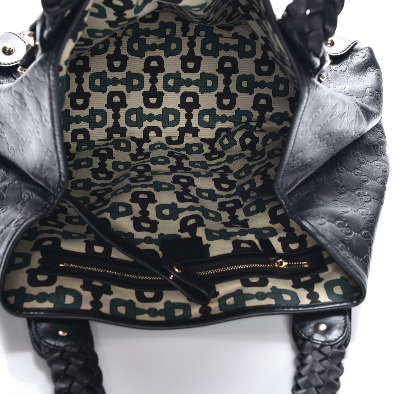 Gucci Guccissima Medium Pelham Shoulder Bag Black 6 of 13