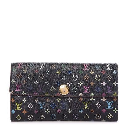 Louis Vuitton Monogram Multicolor Sarah Wallet Black Grenade 1 of 11