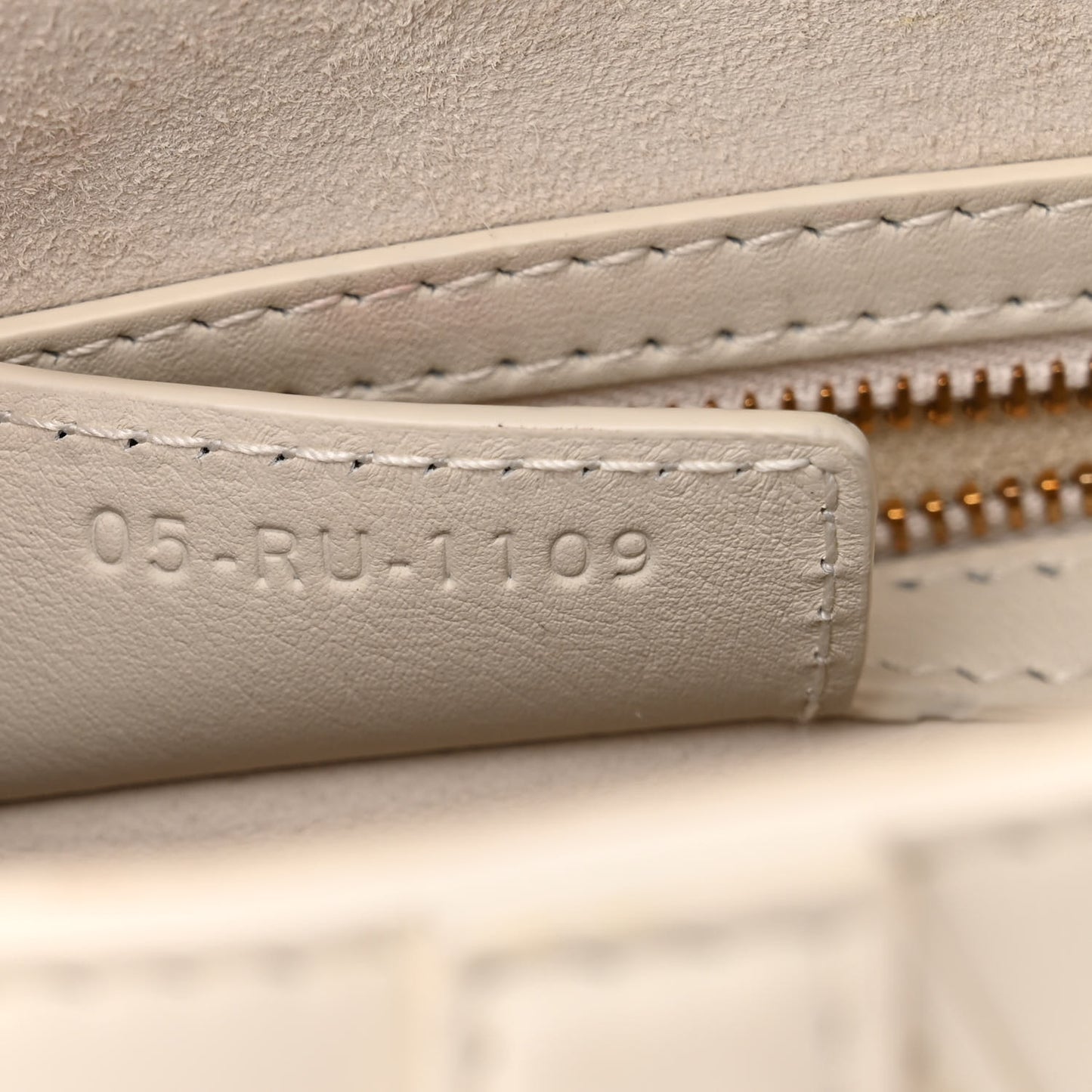 Ultra Matte Calfskin Saddle Bag Off White