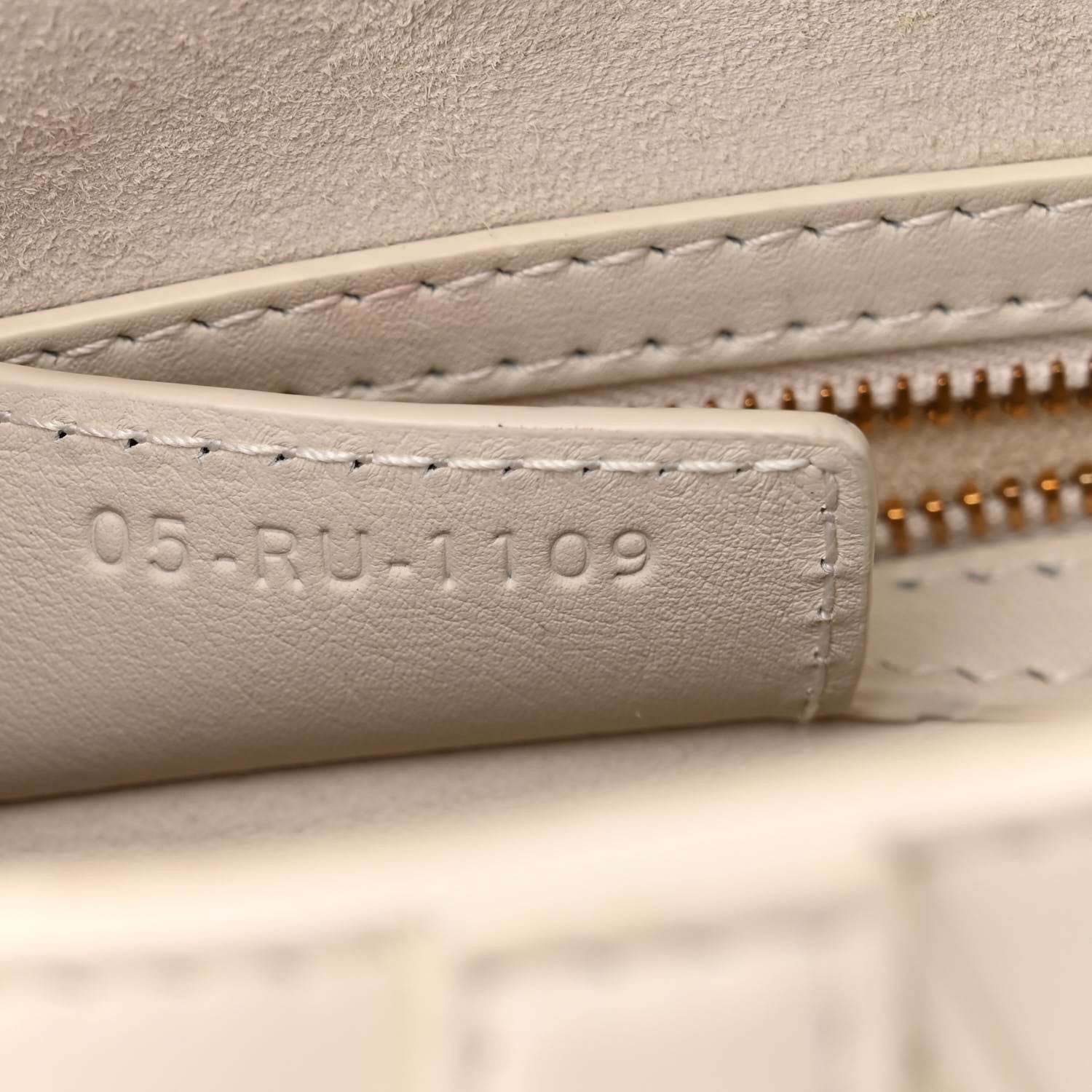 Christian Dior Ultra Matte Calfskin Saddle Bag Off White 7 of 11