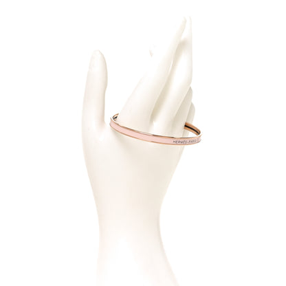 Hermes Enamel Uni Bangle 65 Rose Candeur 2 of 5