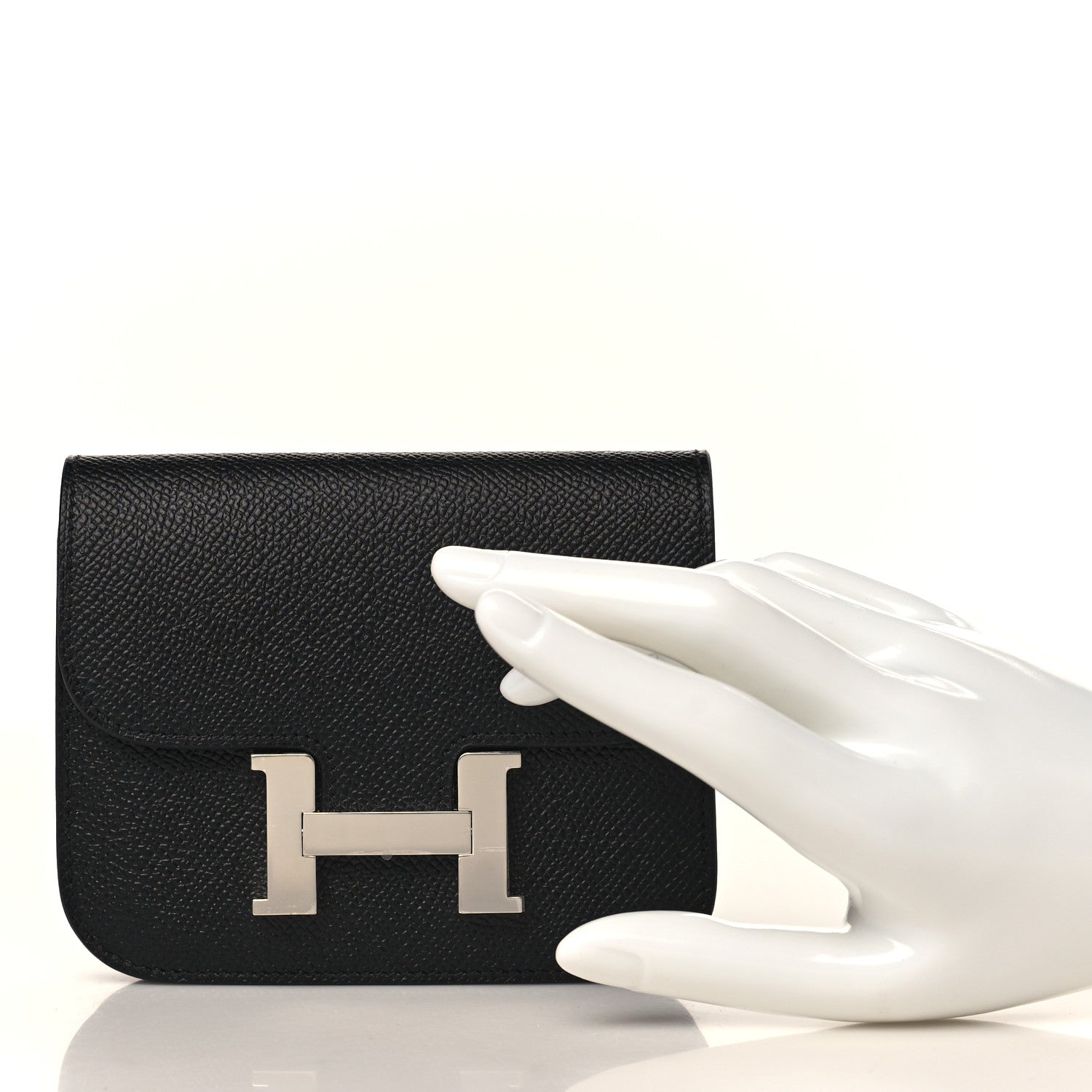 Hermes Epsom Constance Slim Wallet Black 3 of 9