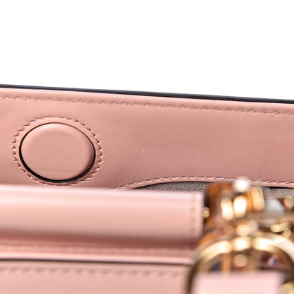 Gucci Nappa Bamboo Web Mini Nymphaea Top Handle Bag Perfect Pink Mystic White 10 of 15