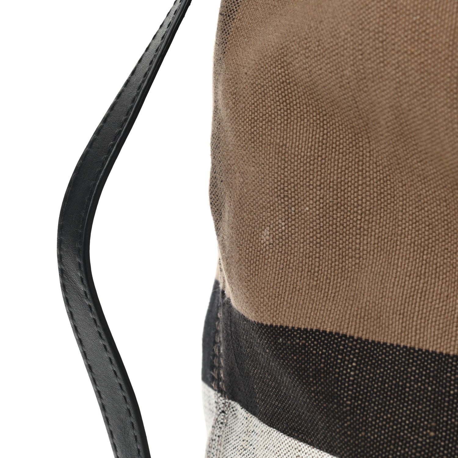 Burberry Canvas Mega Check Medium Ashby Hobo Saddle Black 16 of 19