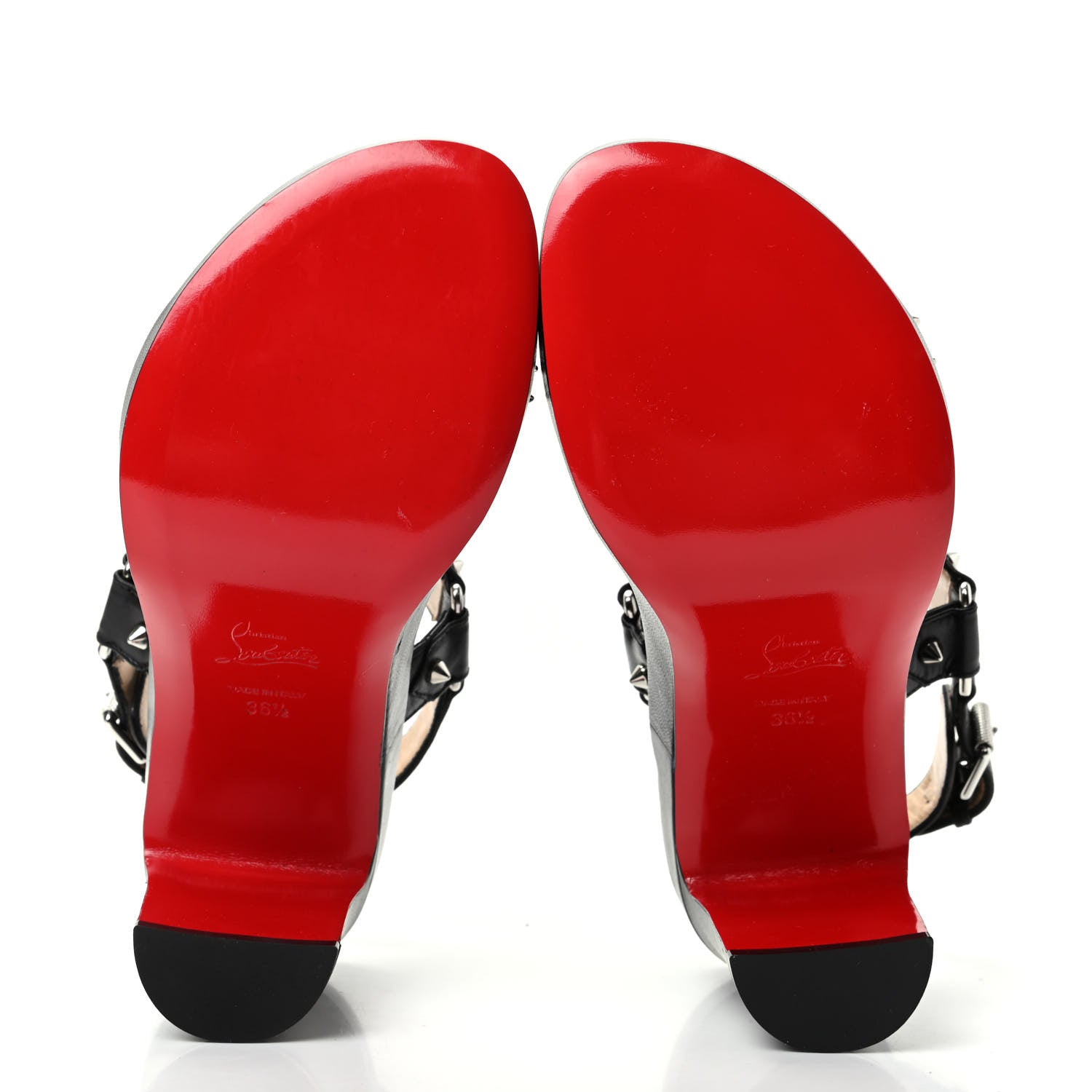 Christian Louboutin Nappa Spike Bikool 85 Sandals 36.5 Black 6 of 10