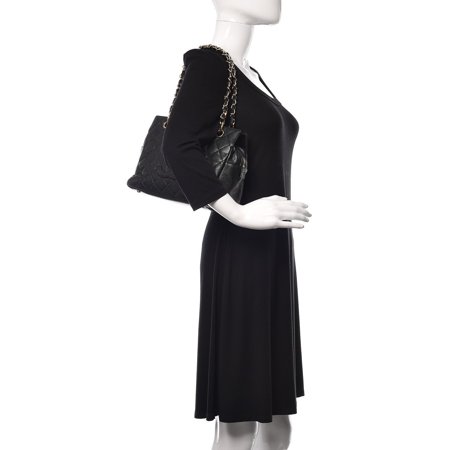 Chanel Caviar Quilted Petit Timeless Tote PTT Black 2 of 13