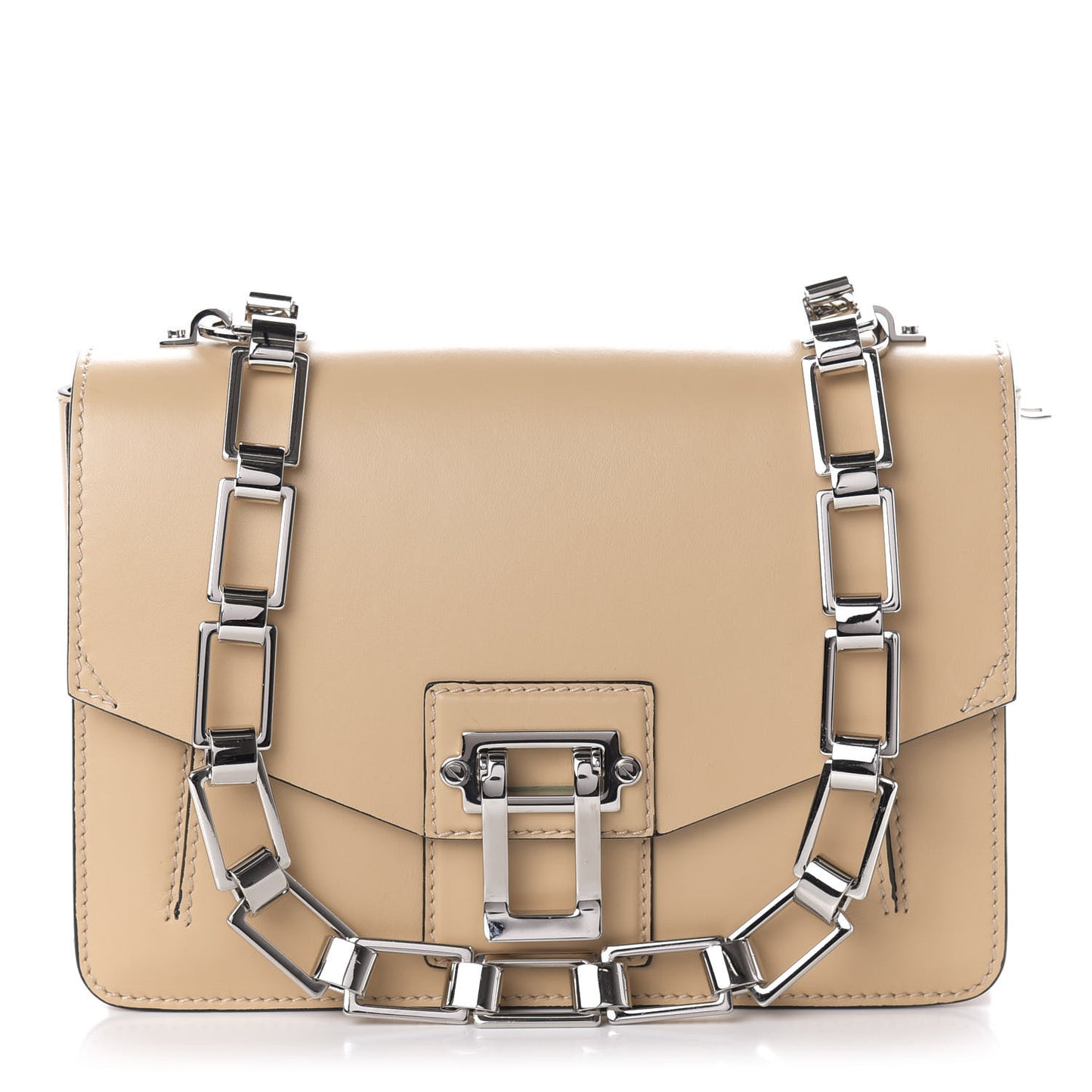 Calfskin Hava Shoulder Bag Warm Sand