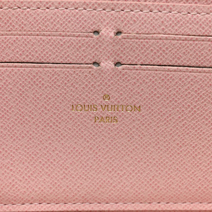 Louis Vuitton Damier Azur Clemence Wallet Rose Ballerine 6 of 8