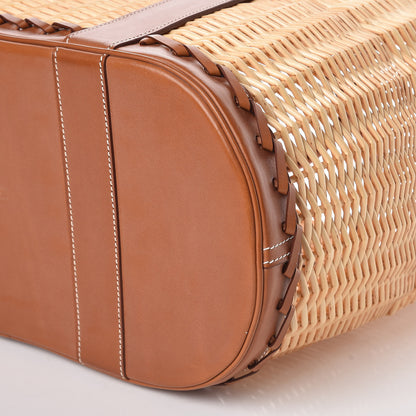Hermes Barenia Wicker Osier Garden Party 10 of 11