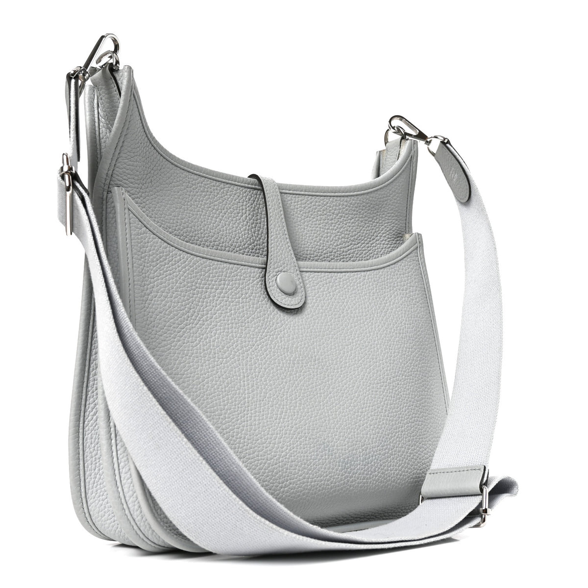 Hermes Taurillon Clemence EVELYNE III PM Bleu Pale 3 of 10