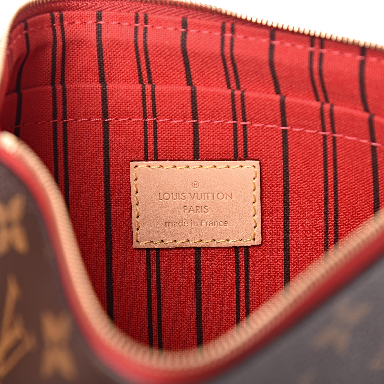 Louis Vuitton Monogram Neverfull MM GM Pochette Cherry 6 of 8