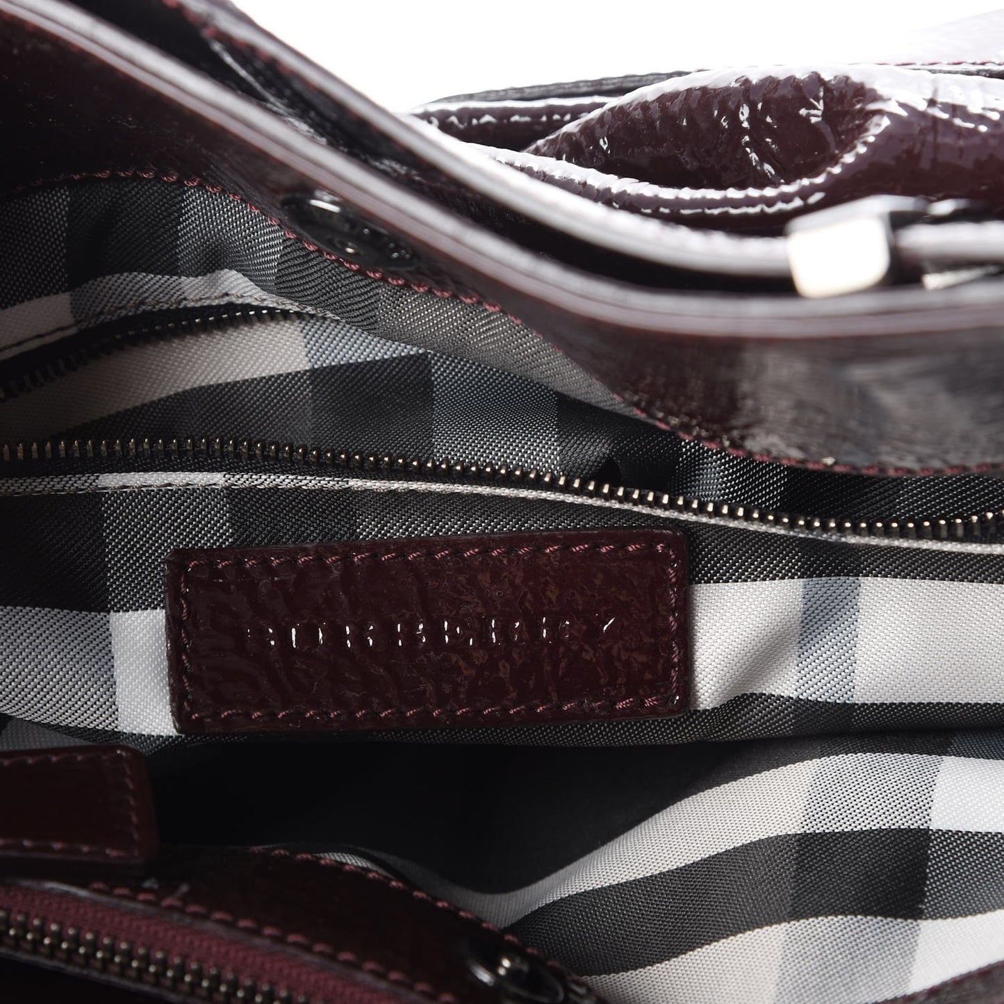 Patent Small Healy Knot Hobo Plum