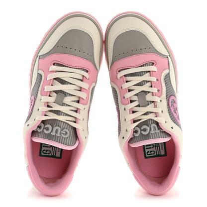 Gucci Dali Soft Calfskin Womens Mac80 Sneakers 38.5 Off White Grey Sky Light Rose 2 of 12