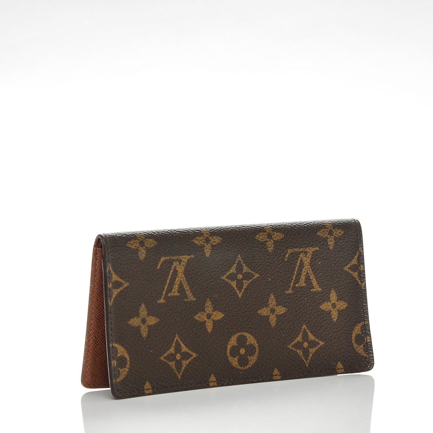 Monogram Simple Checkbook Holder Wallet Cover