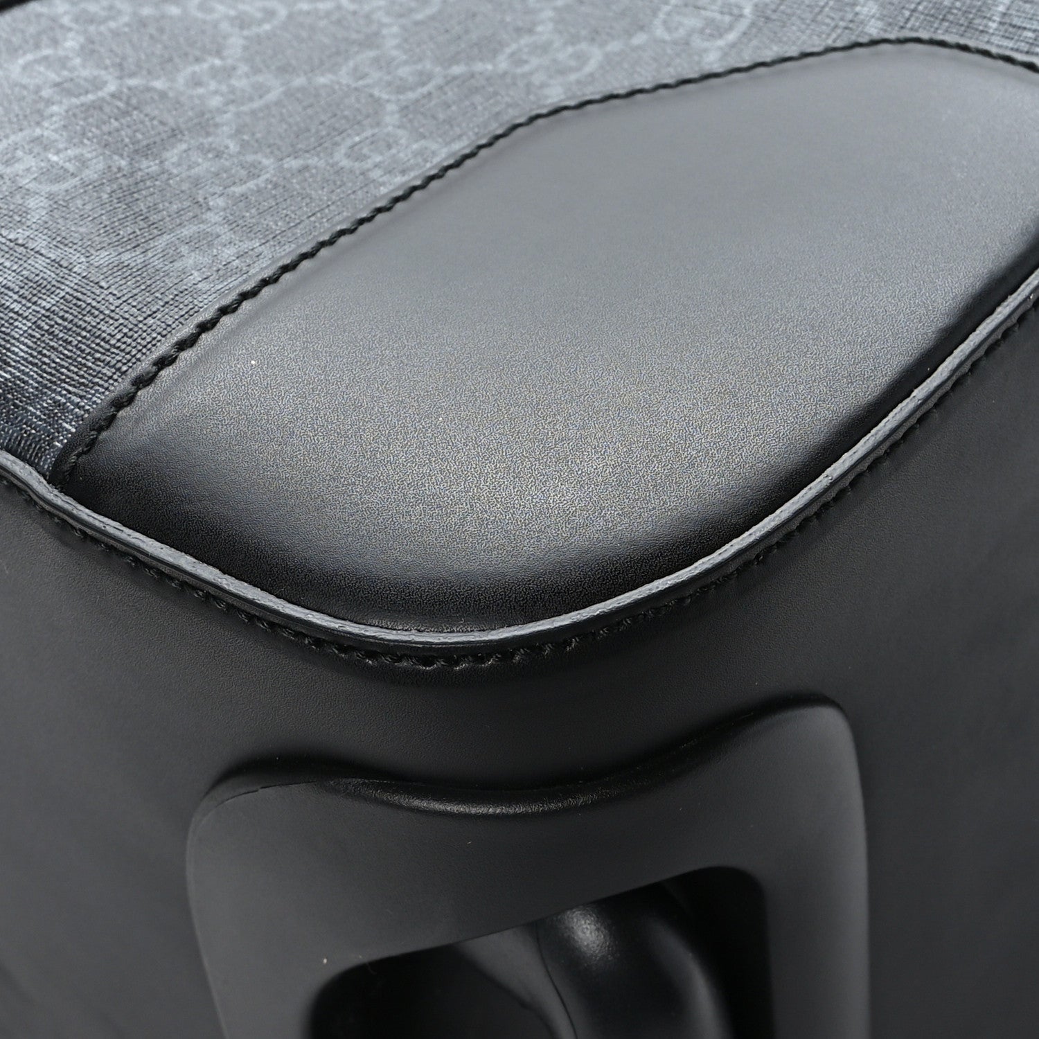 Gucci Soft GG Supreme Monogram Web Carry On Duffle With Wheels Black Grey 11 of 11