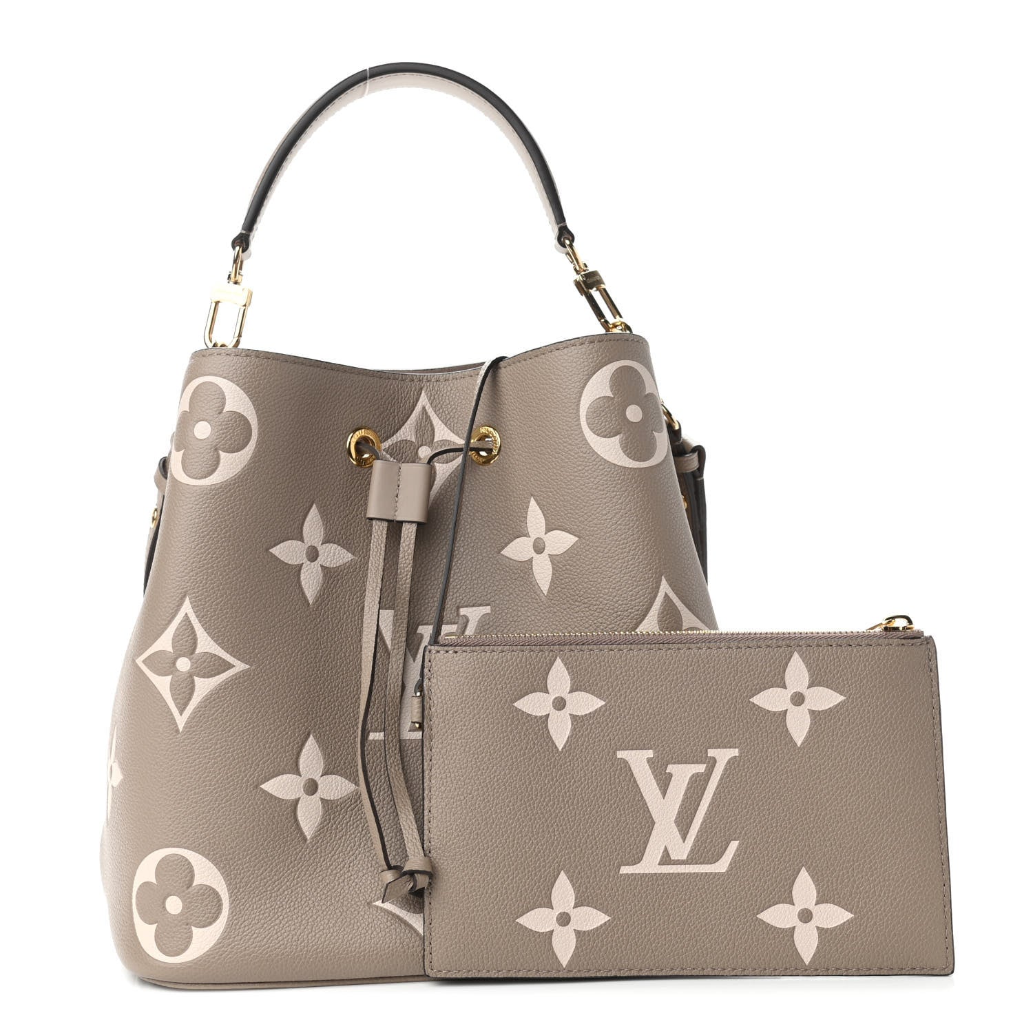 Louis Vuitton Empreinte Monogram Giant Neonoe MM Tourterelle Creme 1 of 10