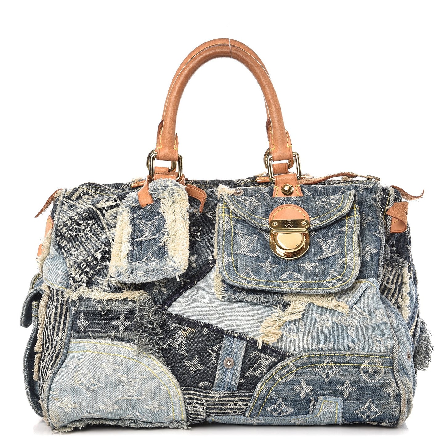 Denim Patchwork Speedy 30 Blue