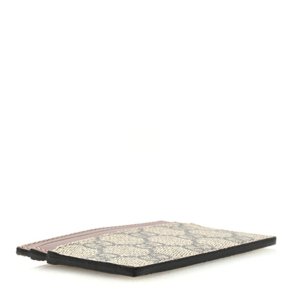 Gucci GG Supreme Monogram Calfskin Card Holder Beige Ebony Cuir 4 of 6