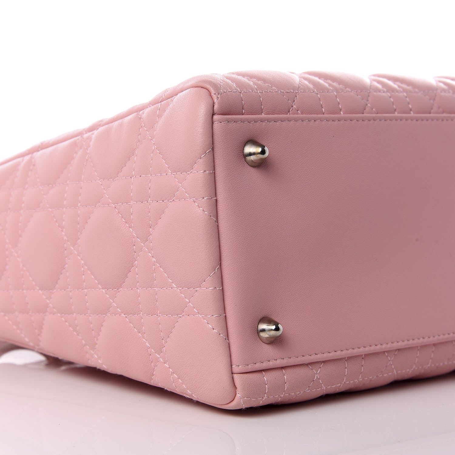 Christian Dior Lambskin Cannage Medium Lady Dior Light Pink 5 of 8