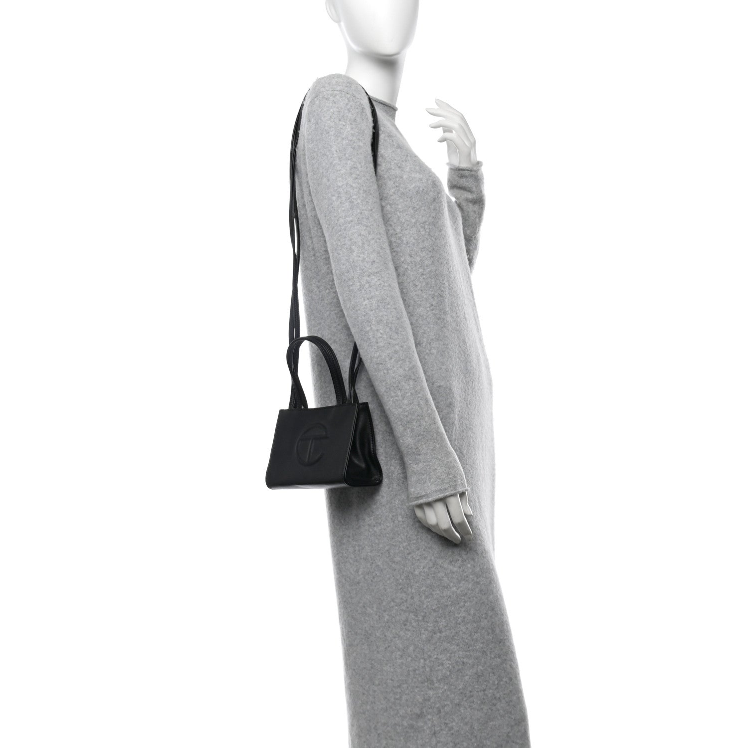 Telfar Vegan Leather Small Shopping Bag Black 2 of 11