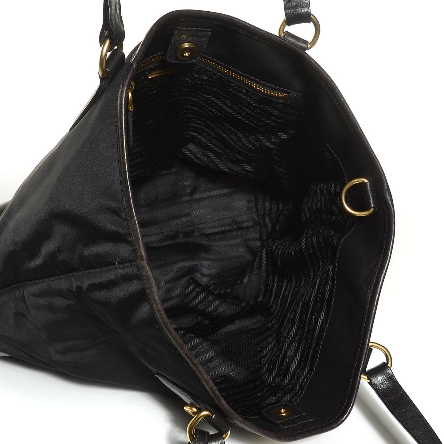 Tessuto Nylon Tote Nero Black