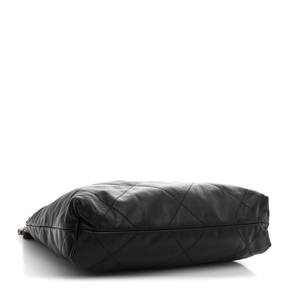 Chanel Shiny Calfskin Quilted Small Chanel 22 Black 4 of 11