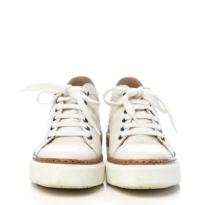 Hermes Calfskin Polo Sneakers 36.5 White 2 of 14