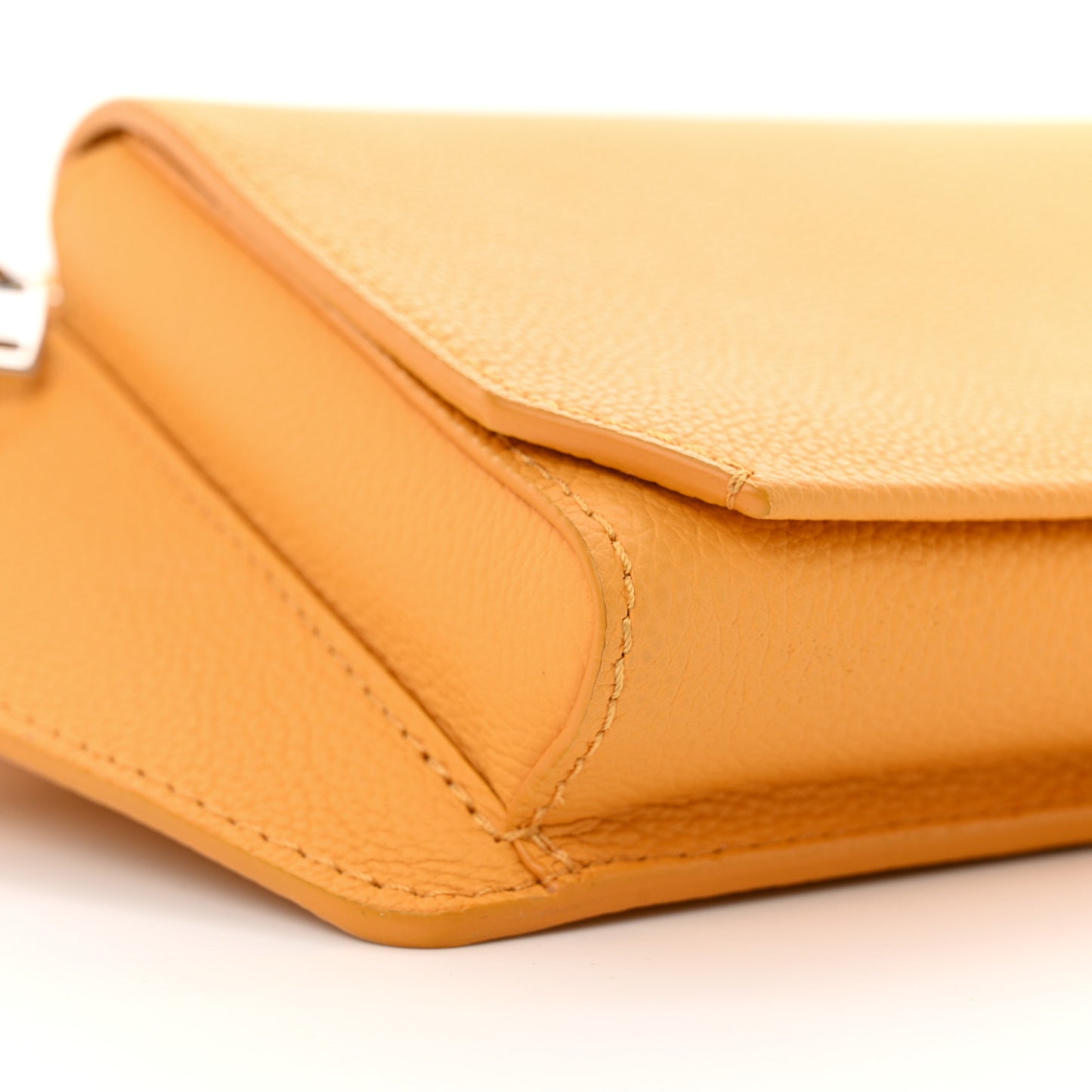 Grained Calfskin Aerogram Takeoff Sling Safran Yellow