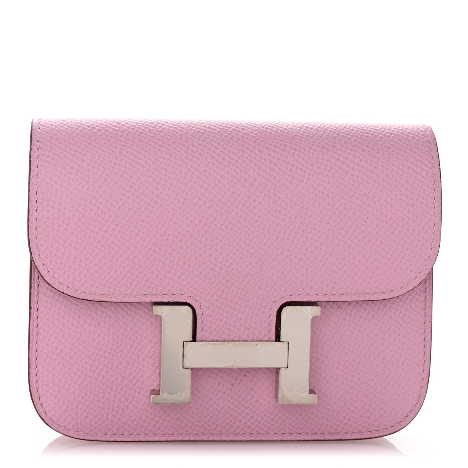 Hermes Epsom Constance Slim Wallet Mauve Sylvestre 1 of 9