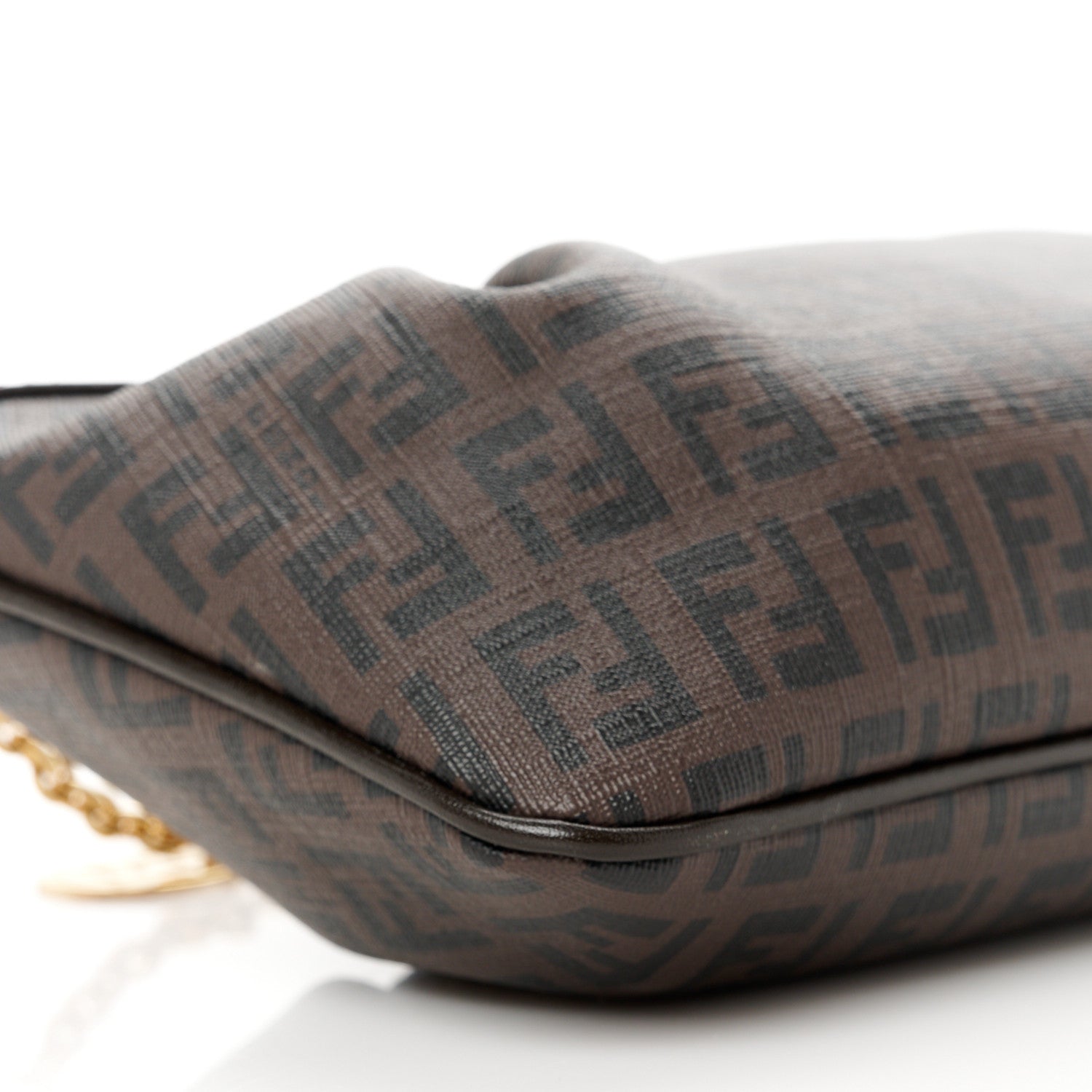 Fendi Zucchino Spalmati Forever Pochette Moro Black 10 of 11