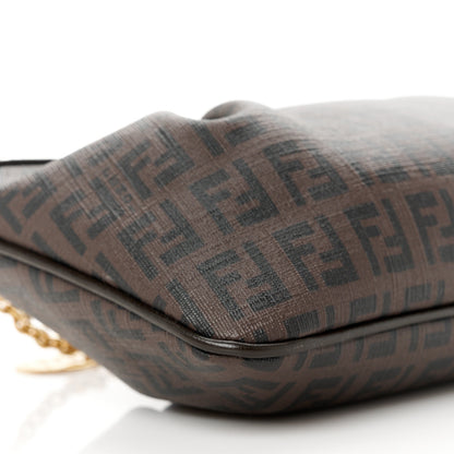 Fendi Zucchino Spalmati Forever Pochette Moro Black 10 of 11