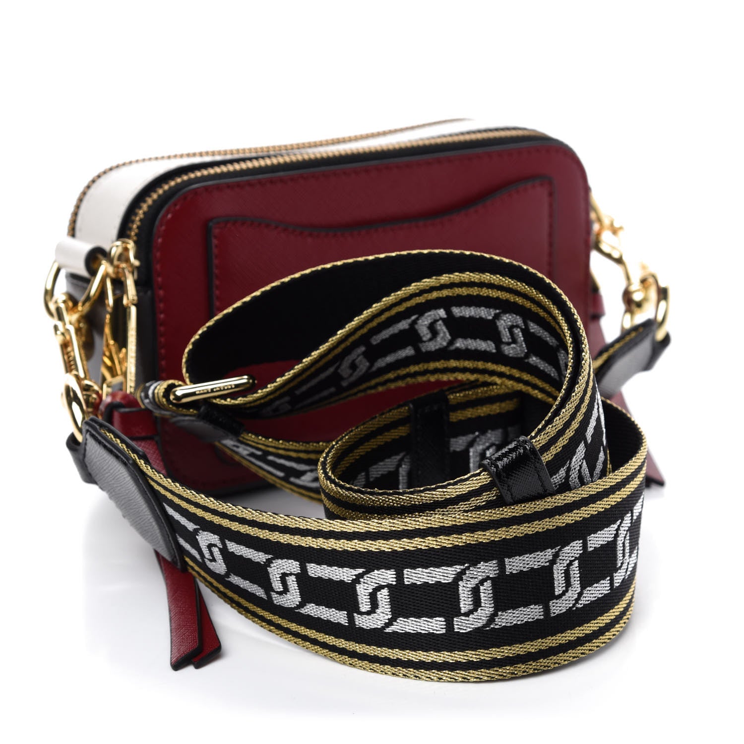 Marc Jacobs Saffiano Small Snapshot Camera Bag Red Multicolor 3 of 9