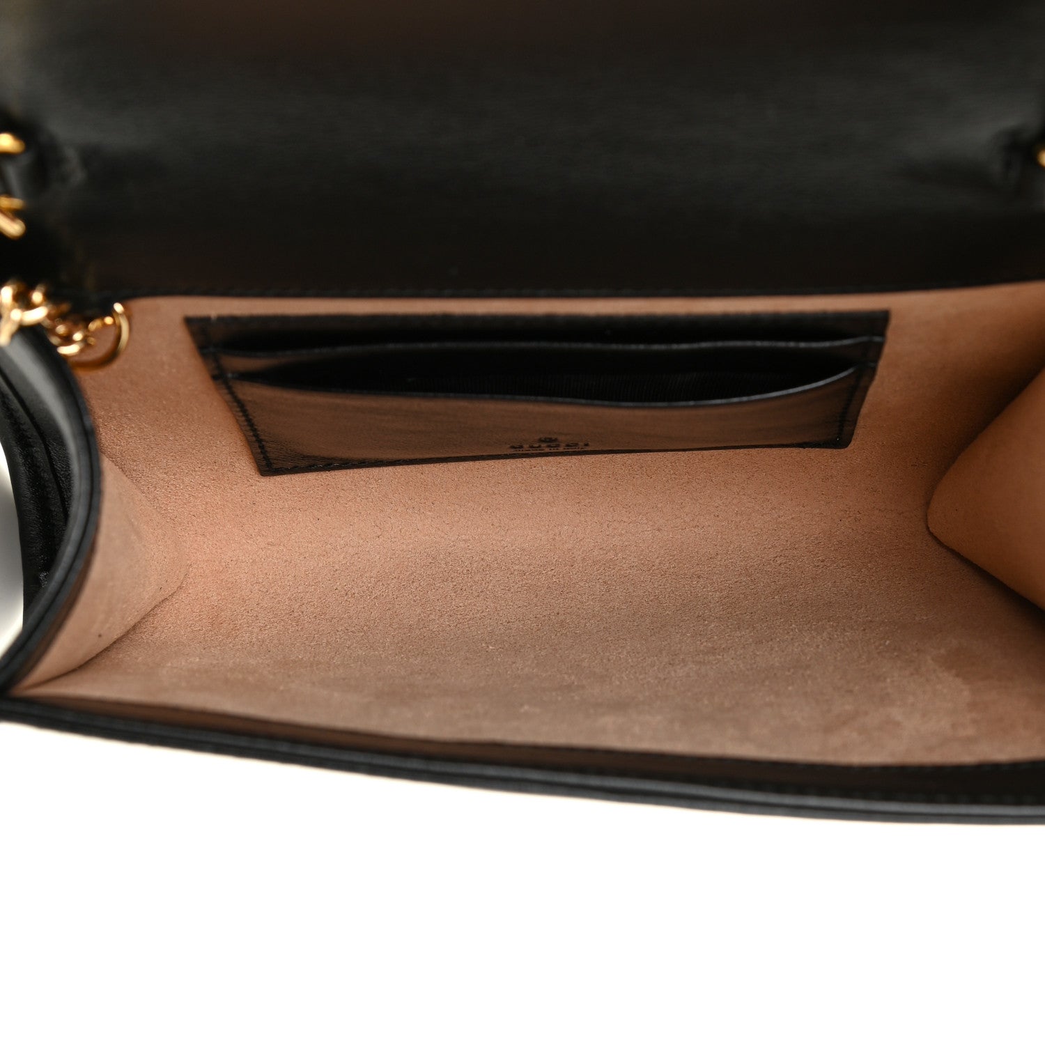 Gucci Textured Calfskin Web Mini Rajah Slim Flap Shoulder Bag Black 5 of 10