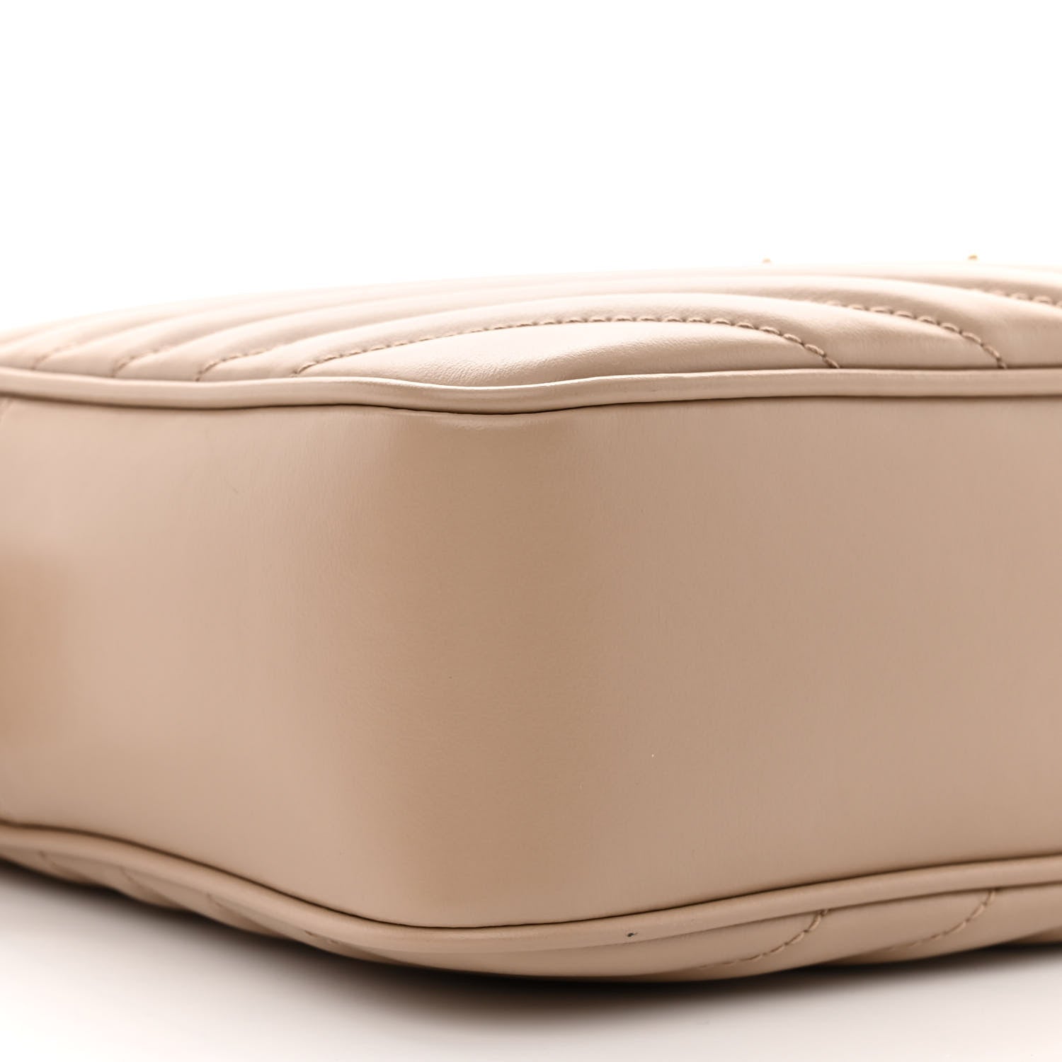 Saint Laurent Calfskin Matelasse Monogram Lou Camera Bag Dark Beige 9 of 10
