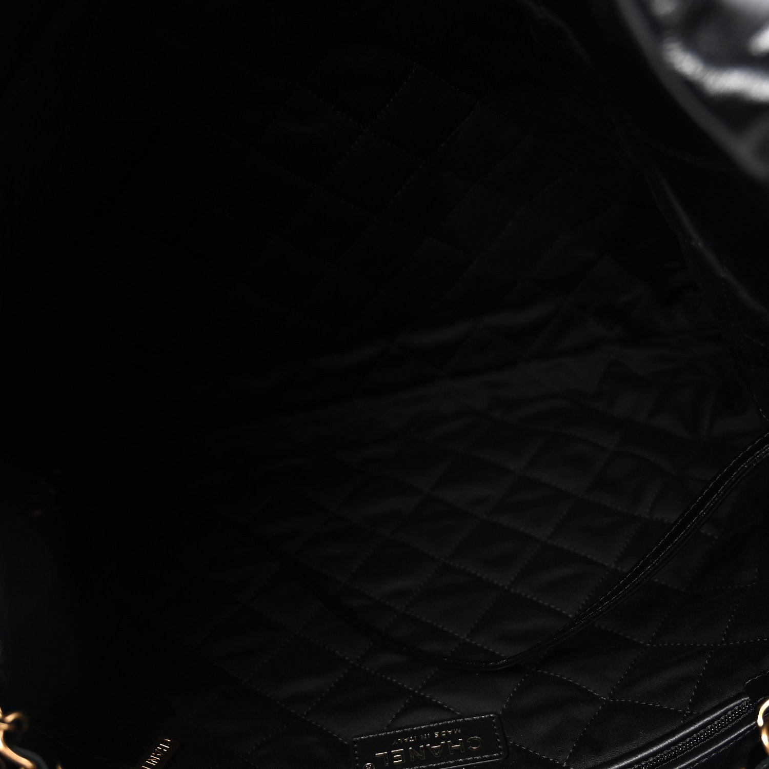 Chanel Shiny Calfskin Quilted Chanel 22 Black 6 of 11