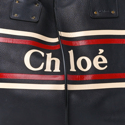 Chloe Smooth Calfskin Medium Vick Tote Full Blue 13 of 17