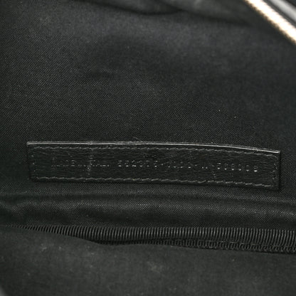 Balenciaga Smooth Calfskin Logo Large Everyday Beltpack Black White 6 of 15