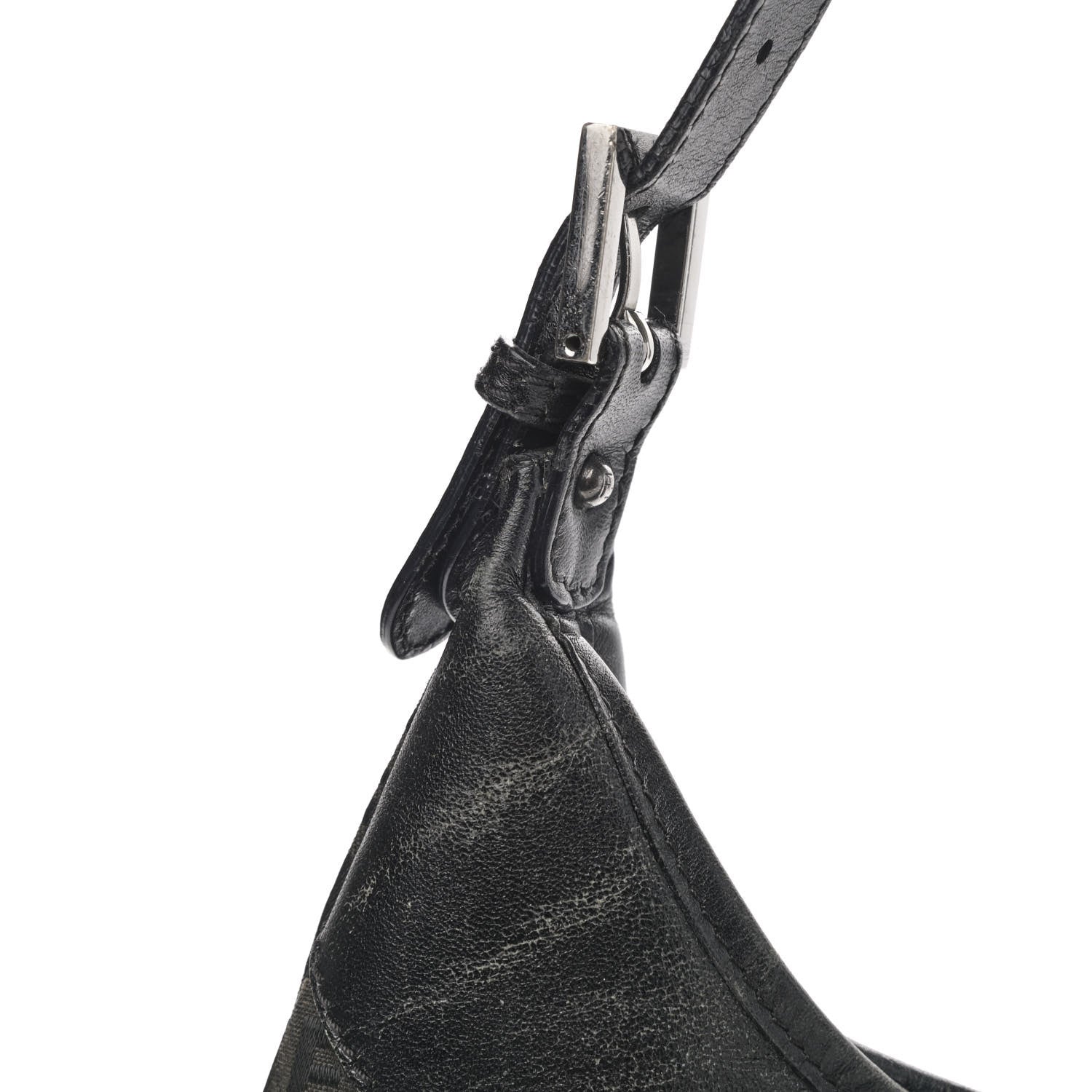 Fendi Zucchino Clip Hobo Black 11 of 13