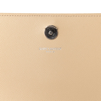 Saint Laurent Grain De Poudre Medium Monogram Kate Satchel Nude Powder 9 of 11