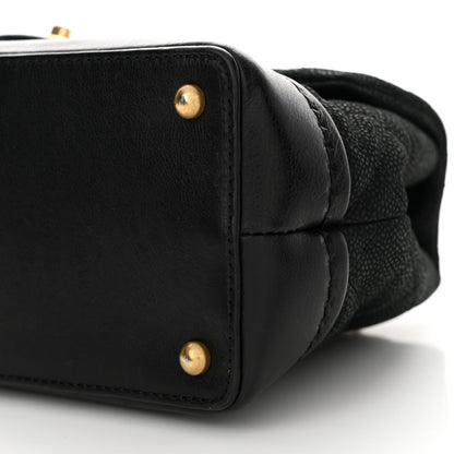 Chanel Iridescent Grained Calfskin Medium Globe Trotter Flap Black 10 of 15