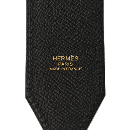 Hermes Epsom 40mm Hexagone Tressage Shoulder Strap Black Craie Gold 3 of 7
