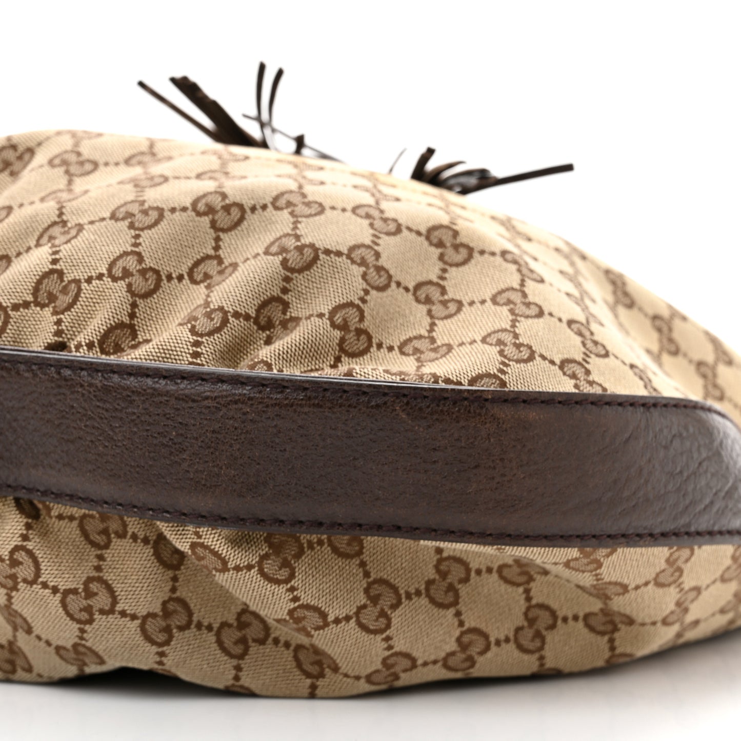 Monogram Medium Interlocking Icon Shoulder Bag Dark Brown